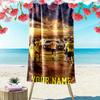 Custom Name Dortmund Print Beach Towel, Large Soft Quick Dry Towel for Beach Camping Swimming_xia