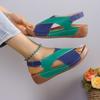 Fashion 2024 Women's Summer Footwear Sandals Wedge Heeled Sandals for Summer Shoes Women Heels Sandalias Mujer Lightweight Wedges Shoes