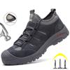 Work Boots Men Safety Boots Men's Boots Steel Toe Safety Shoes Sneakers Man Breathable Working Shoes Puncture-Proof Work Shoes
