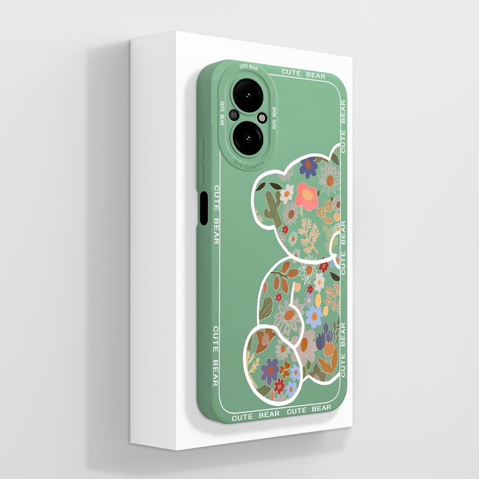 Hülle für Oppo Realme C67 C65 C63 C61 C25 C25S C25Y C30 C30S C31 C33 C35 C55 C51 C53 Faule Katze Weiche Flüssigsilikon Schutzhülle für Oppo Capa