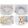 Summer Dog Collar Cool Pet Dog Cooling Bandana Adjustable Ice Scarf Cute Print Dog Cooling Collar Heatstroke Pet Dog Accessories