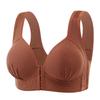 Soutien-gorge grande taille sans armature à fermeture avant de maintien pour femmes d'âge moyen et personnes âgées