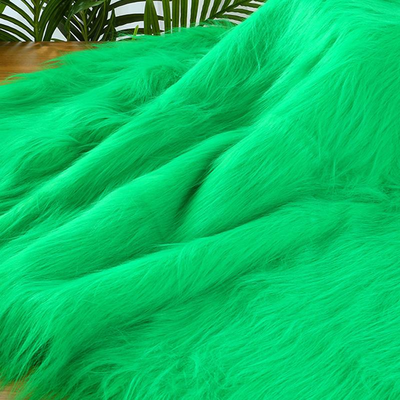 50*170cm Imitating Fox Fur Fabric Plush Long 12cm Artificial Fur For DIY Garment Doll Upholstery Jewelry Phone Counter Cover