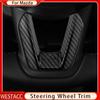 Carbonfaser-Auto-Lenkradverkleidungs-Abdeckungsaufkleber für Mazda 2 3 6 Demio CX3 CX-3 CX-5 CX5 CX7 CX9 Axela Atenza