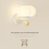 Cream Pumpkin Style Wall Lamp - Warm & Romantic Lighting for Bedroom, Living Room, or Aisle