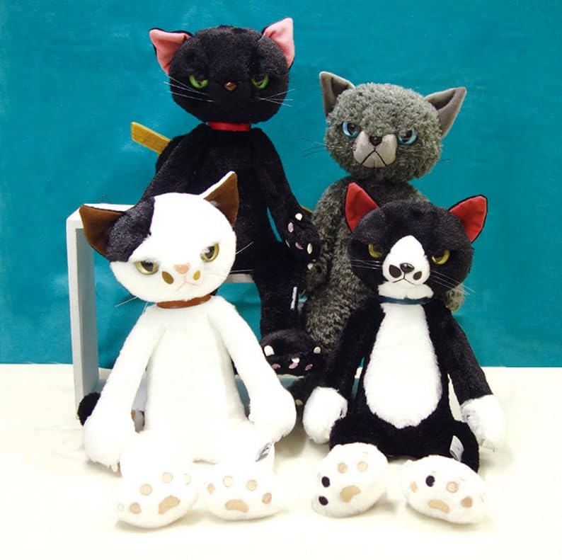 Scratch Plüschtier 38cm Schwarz (L) Katze, Groß,