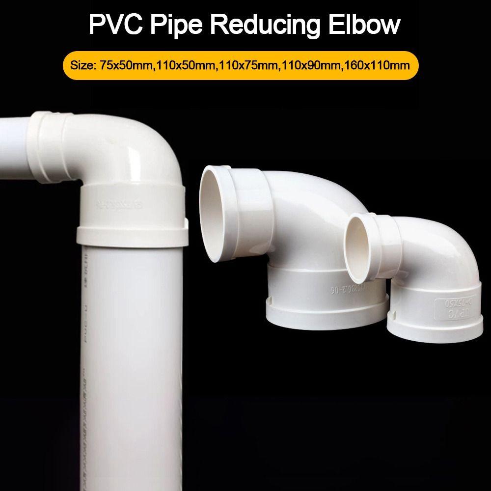 New PVC Pipe Reducing Elbow 2 Way White Pipe Fitting Corner Pipe Fitting Reducing Joint DIY Shelf Building