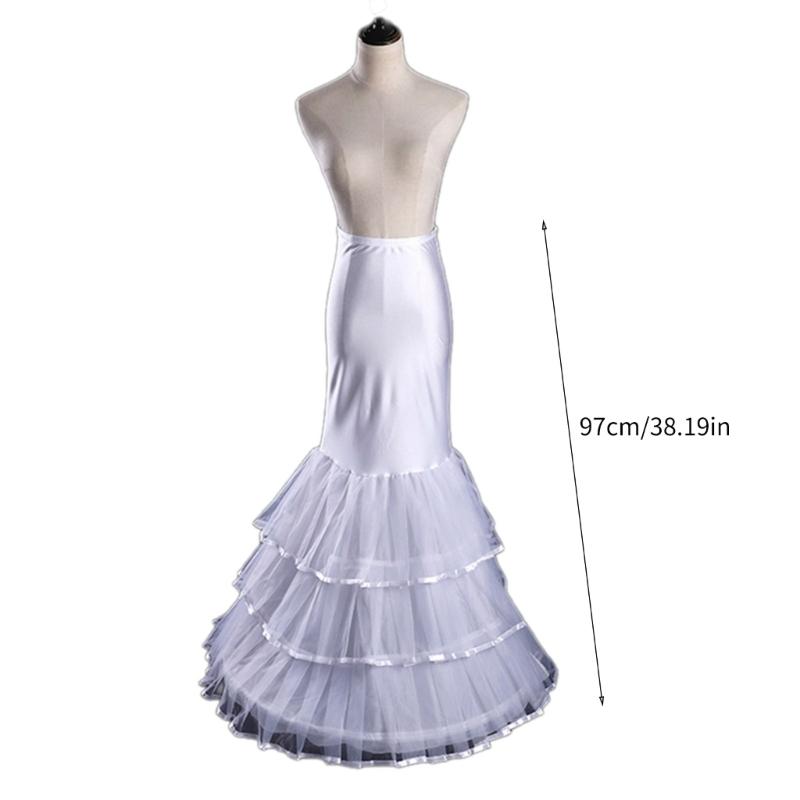 Elastic Waist Layered Skirt Support Girls Cosplay Violence Petticoat Wedding Dress Underskirt for Bride Photography
