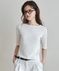 Wednesday Oasis For Woman Basic Boat Neck Half T-Shirt_3 Colors(W26Tp05)