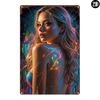 Dreamy Lady X In Retro D Metal Sign Vivid Print Wall Art for Home Bar Cafe