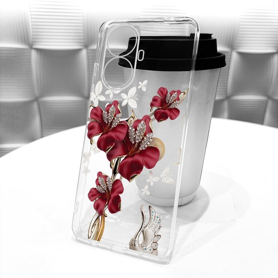 For Cover Realme 10 Pro Plus 5G Phone Case Fashion Butterfly Flower Soft Clear Silicone Funda For Realme 10 Pro 10Pro+ 5G Bumper
