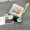 Suport multifuncțional creativ din ceramică pentru periuțe de dinți, suport de depozitare, baie, duș, suport pentru periuțe de dinți, raft, baie