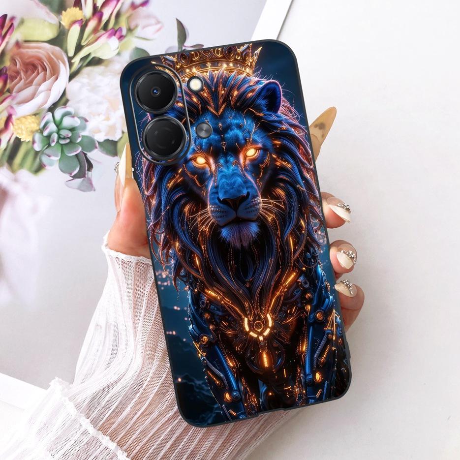 Pour Tecno Spark Go 3 Coque KN3 Housse Peinte Papillon de Luxe Coque de Téléphone Souple en TPU Pour Tecno Spark Go 3 SparkGo3 Coque Arrière Fundas