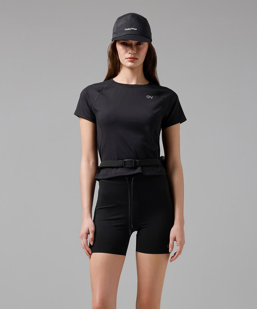 Ausdoeoboiseu Technol-Ov™ Airhole Running Cap (Black)