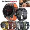 Curea de ceas din silicon de camuflaj Quickfit de 22 mm și 26 mm de schimb pentru curele de brățară Garmin Epix Gen 2 Fenix 7X 7 6X 6 Pro 5 5X Plus