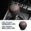 Handbromsskydd För Subaru BRZ Toyota GR86 2021 2022 2023 2024 Växellådsskydd Handstickat Äkta Läder Mocka Växelväljare Knopp