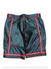 Black Men's Festive Leather Shorts Genuine Lambskin Handmade Sports Stylish Gym