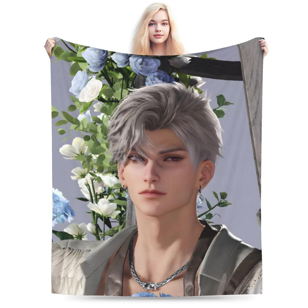 Love And Deepspace Sylus Blankets Coral Fleece Plush Summer Breathable Super Soft Throw Blanket for Bed Car Bedspread