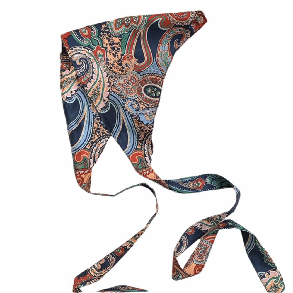 Ethnic Style Triangular Scarf Multicolor Belt Fashion Waist Seal Women
