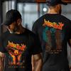 Judas Priest Shield of Pain Tour 2025 Winged Demon Two Sided Unisex T-Shirt High-end Luxury Is for Both Men and Women Top Y2k