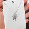 Sterling Silver S925 Safety Lock Tassel Sliver Beads Clavicle Necklace Women's Light Luxury High-Grade Chinese Style