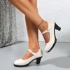 2026 New Women Elegant Platform Pumps New Fashion Womens Buckle Shoes Women Comfortable High Heels Shoes Zapatos De Mujer
