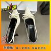 Pointed Bow Temperament High Heels Fashion Empty Single Shoes Women's Bag Head Sandals 2025 Spring and Autumn New