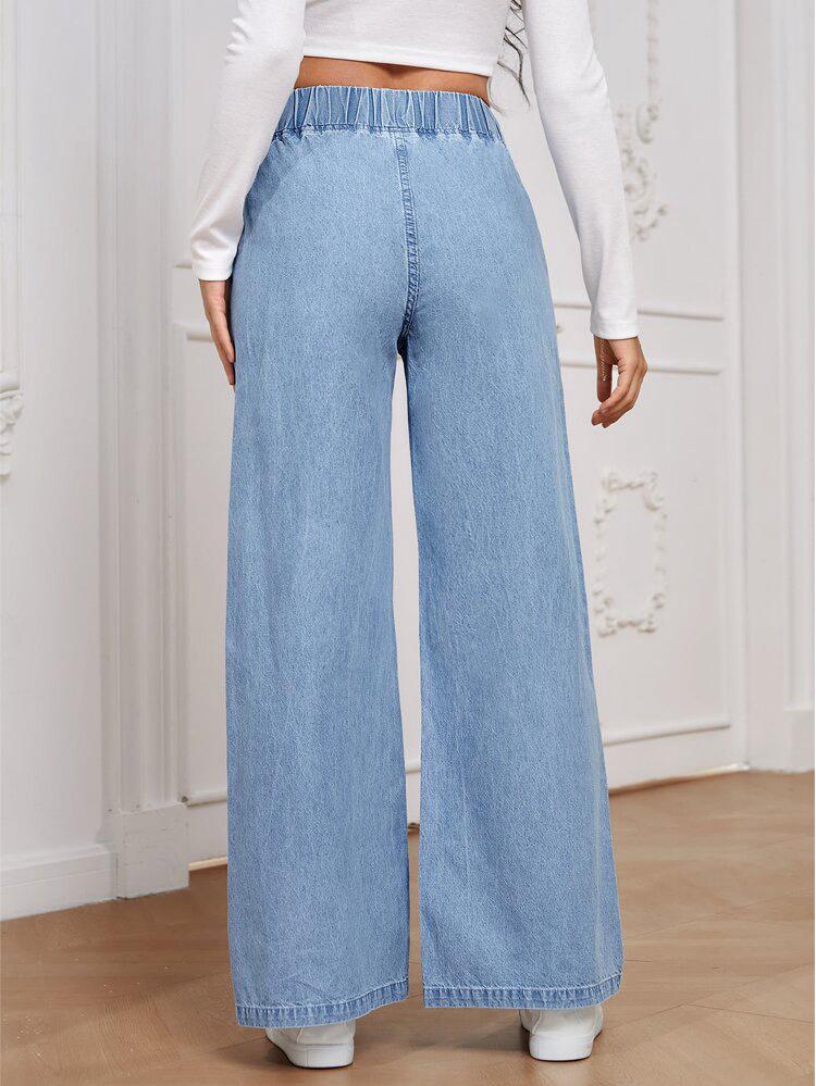Retro Drapey Women's Jeans 2025: Loose Straight-Leg Wide Casual Long Pants