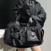 Exklusive Patchwork-Handtasche mit Bärenmotiv für Damen, mit mehreren Taschen und Puppen-Schulter-/Crossbody-Gurt