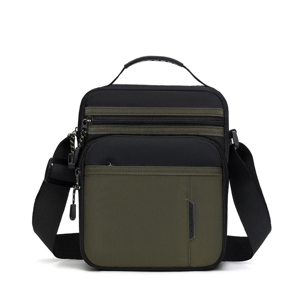 Casual and simple portable men's bags, practical and versatile business travel shoulder bags, portable commuter men's messenger bags