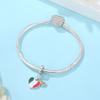Original Copper Charms Flag Pendant Love Hearts Beads Fit Brand Bracelets Necklaces For Women Diy Jewelry Gift