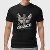 By Grace Christian T Shirt Faith Cross Wings Religious Graphic Tee Gift S-5XL