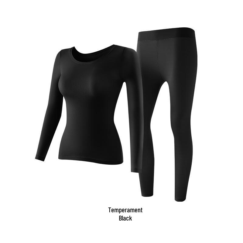 Ensemble de Sous-vêtements Thermiques Améliorés Embellissant la Peau 2025: Couche de base haute élasticité, antibactérienne, légère et sans coutures pour l'automne.