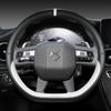 For Citroen DS3 DS4 DS5 DS5 DS 5LS DS6 DS7 DS9 Car Steering Wheel Cover Microfiber Leather D Shape 38cm Auto Accessories