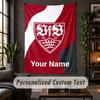 Personalized Wall Tapestry,VfB Stuttgart FC Custom Text, Soft Fabric Wall Art For Indoor Decoration