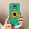 Suitable For Redmi Note 7S 10 10S K80 7 8 9 9T 10T 9S Pro Max Plus New Case Pretty Butterfly Sunflowers Liquid Silicone Anti Slip Shell For Redmi Capa