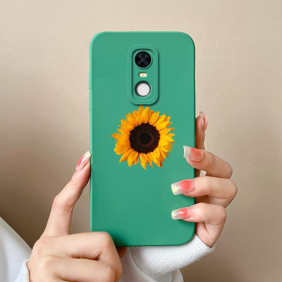 Suitable For Redmi Note 7S 10 10S K80 7 8 9 9T 10T 9S Pro Max Plus New Case Pretty Butterfly Sunflowers Liquid Silicone Anti Slip Shell For Redmi Capa