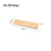 Wooden Keyboard Wrist Rest Ergonomic for 60/87/104 Keys Rest Palm Pad Stain Resistant Walnut Wood Mechanical Keyboard Pad