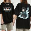 Hot 2023 Anime Demon Slayer T-shirt Kimetsu No Yaiba Muichiro Tokito T-shirt grafica Unisex WoUnisex Cotton Oversize Tees Streetwear
