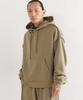 Saka Essential Side Zipper Washed Oversized Hoodie_Beige