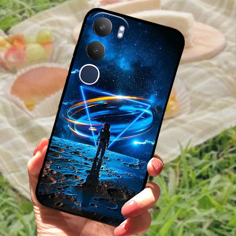 For Vivo Y19s Case V2419 New Fashion Color Painted Silicone Phone Cover For VIVO Y19S 4G Shockproof Protective Coque Bumper