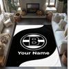 Alfombra de Terciopelo de Cristal Estampada Borussia Mönchengladbach Alfombra de Terciopelo de Cristal Antideslizante Para Sofá Dormitorio Decoración Interior del Hogar
