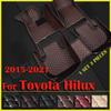 Car Floor Mats For Toyota Hilux 2015-2017 2018 Custom Auto Foot Pads Automobile Carpet Cover Interior