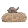 Schildkrötenstein Schlüsselversteck Langlebiges Harz Niedliche Schildkrötendeko Falscher Stein Schlüsselversteck Aufbewahrungsbox für Außen Innen Garten