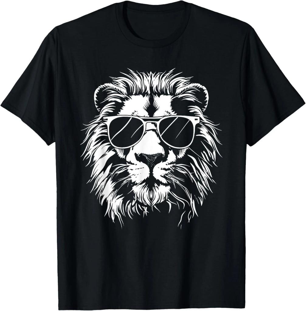Lion Sunglasses Graphic T- Shirt