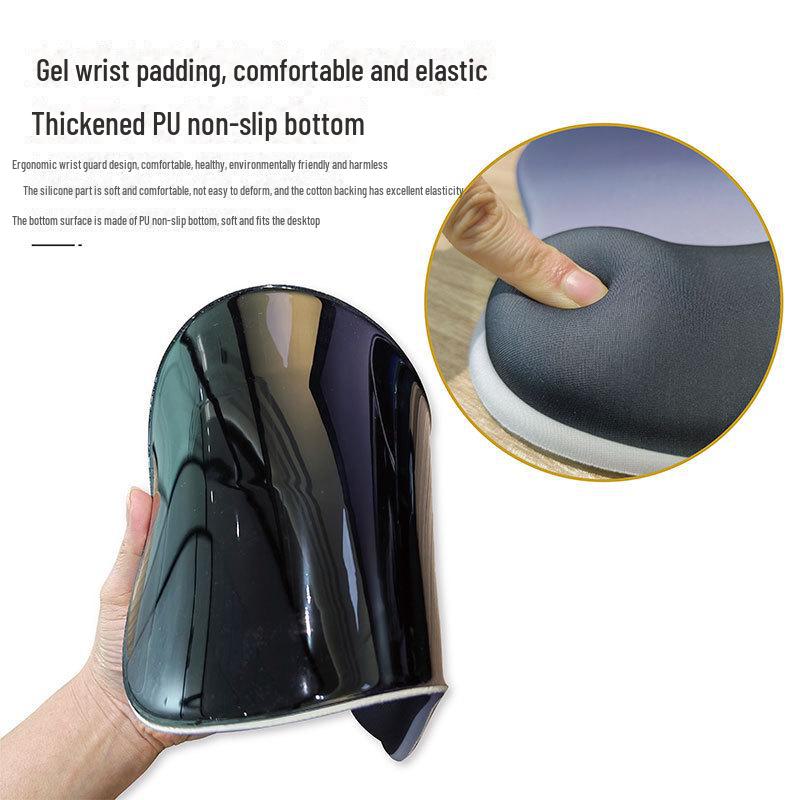 Ergonomic Gradient Silicone Wrist Rest Mouse Pad - Non-slip, Thickened Design