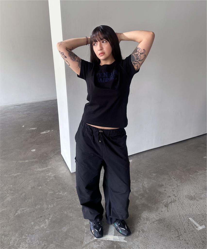 Solnelliagabeuliel Solnelia Gabriel/ Solnelia Gabriel Signature Logo Crop T-Shirt