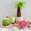 *Jc Kawaii Coral Coconut Lemon Plush Toys Doll Coconut Soft Decor Guitar Plush Soothing Bedroom Companion Decor Exquisite Gifts