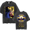 Washed Vintage Anime My Hero Academia TShirt Bakugou Katsuki Graphic T Shirts Mens Cotton ONeck Tee Shirt Oversized Clothes