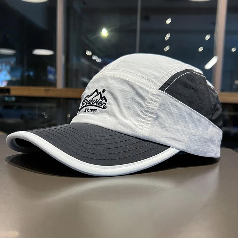 Retro Japanese Style Hip-Hop Hats 5 Panel Thin Flat Brimmed Baseball Cap Quick-Drying Breathable Sunscreen Hat Unisex